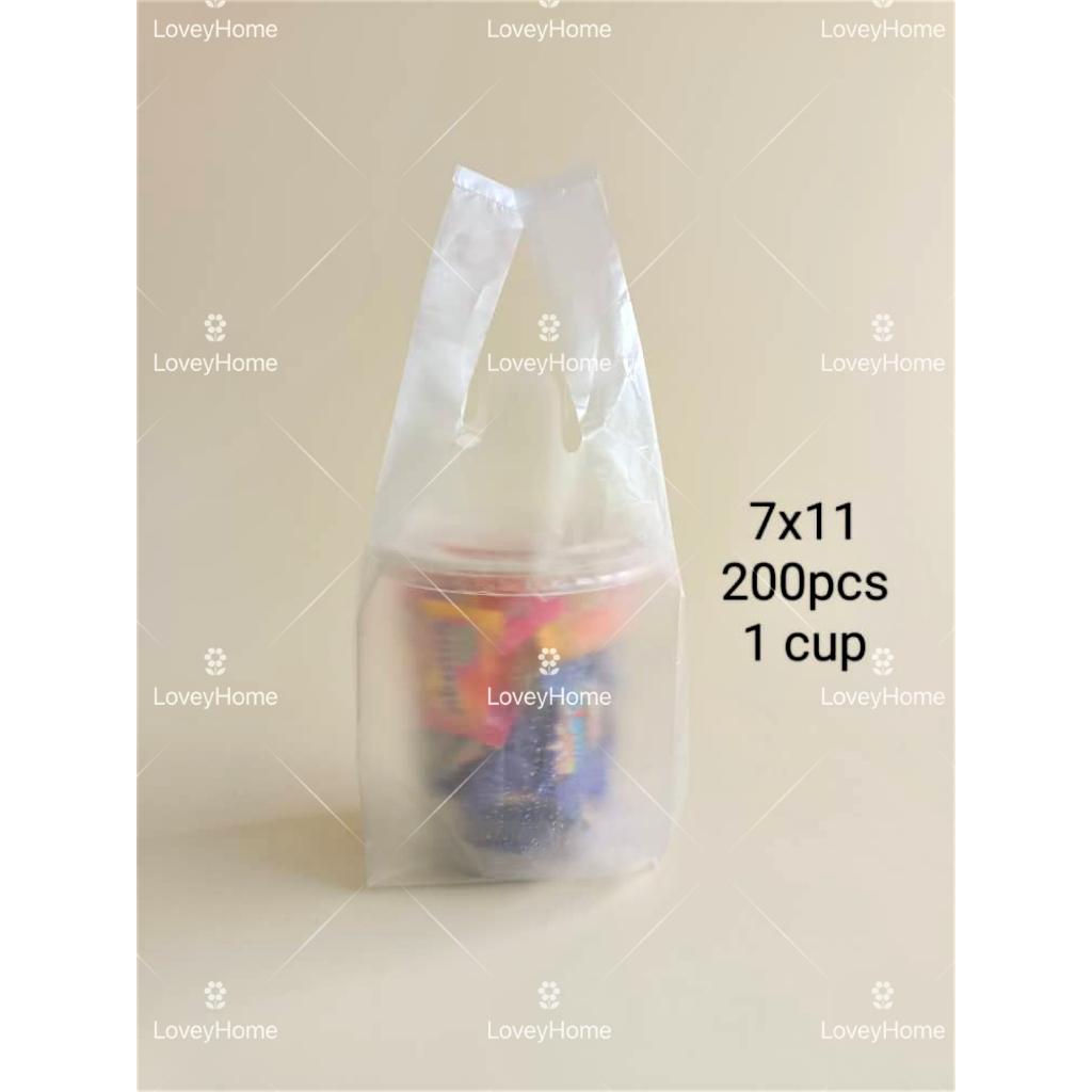 7x11 1 Cup 7x16 2 Cup Plastic Cawan Air High Quality Roti John Drinking Cup Singlet Bag Plastic Bag Roti John T BAG打包杯子袋