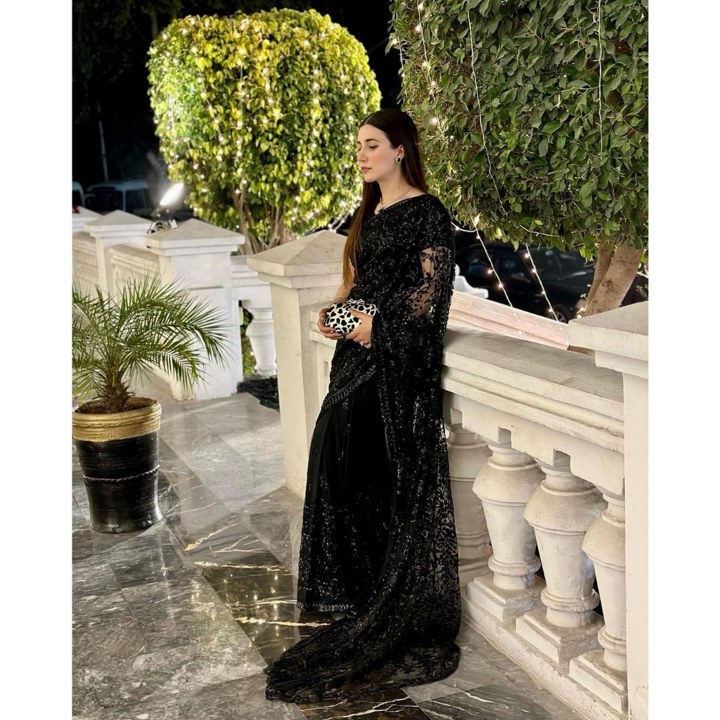 NEW LUXURY PARTYWEAR SUPERHIT BOLLYWOOD SEQUINS SAREE