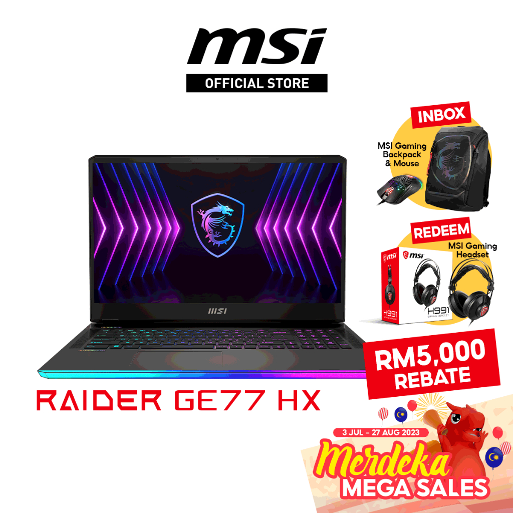 Spesifikasi dan harga Msi Raider Ge77hx di Malaysia - TechNave BM