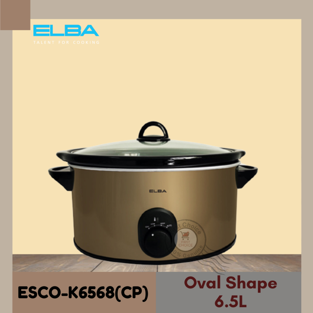 Elba Slow Cooker ESCO-K6568(CP) ESC-K4568(CP) ESC-K1568(CP) 6.5L/4.5L/1.5L