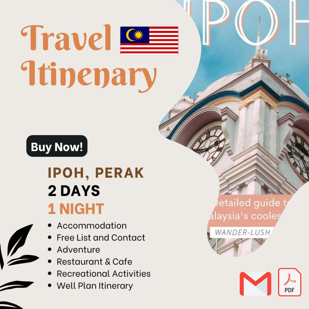 TJourney PROMO Travel Itinerary to Perak Malaysia Full List Activity and Contact