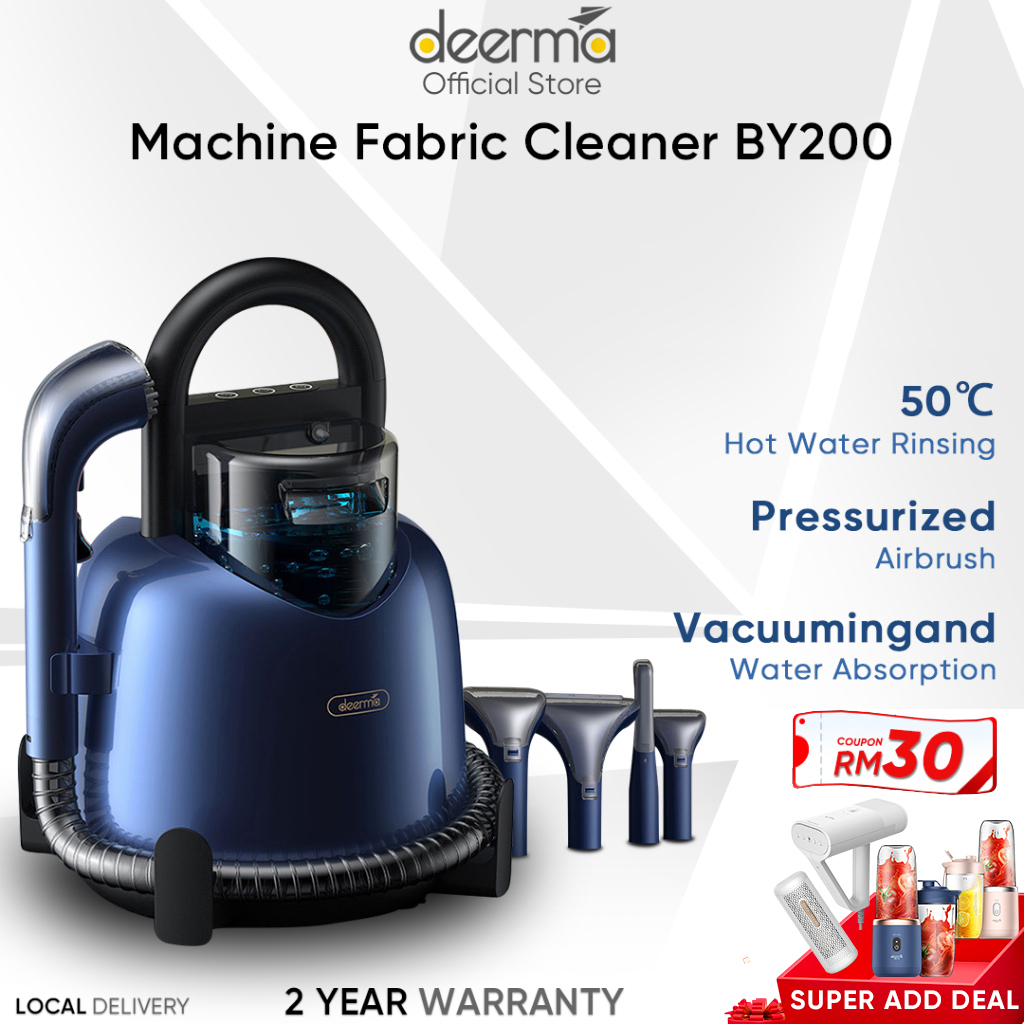 Deerma Hot Rinsing Fabric Cleaning Machine BY200 spray suction Mattress Sofa Carpets Rinser Cleaner Fabric