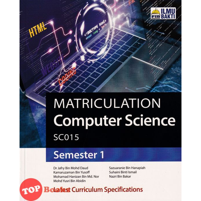 [TOPBOOKS Ilmu Bakti] Matriculation Computer Science Semester 1 (2023)
