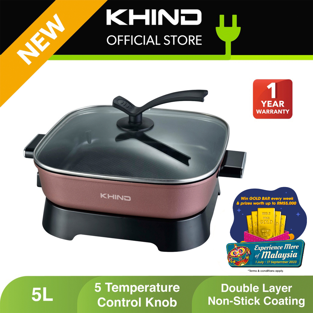 Khind Multifunction Electric Skillet (5L) HP7000