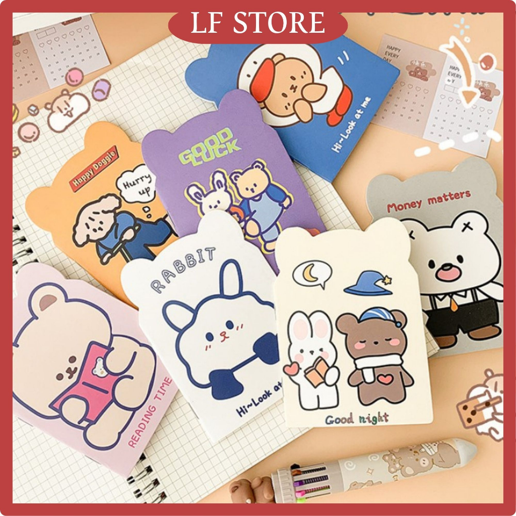 Cute Cartoon Note Book Memo Book Door Gift Mini Diary Book doorgift stationary notebook/ 韩国文具 小本子卡通记事本软面抄 幼儿园小学生奖品 小礼物