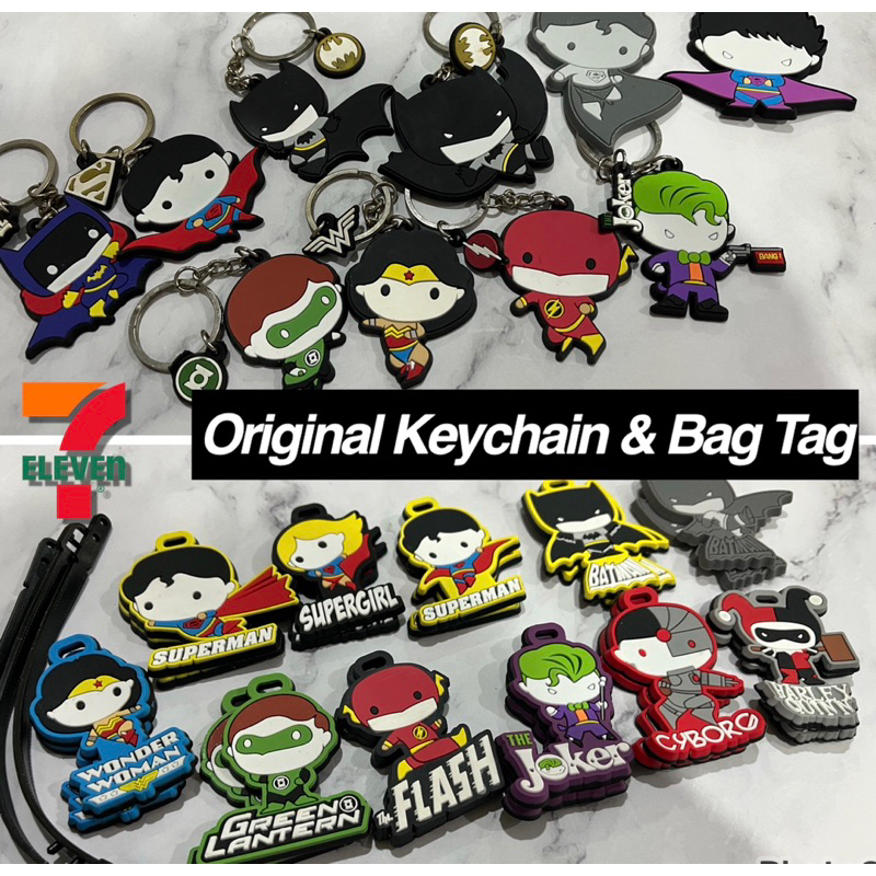 7-Eleven Original Collectible DC Keychain & Bag tag