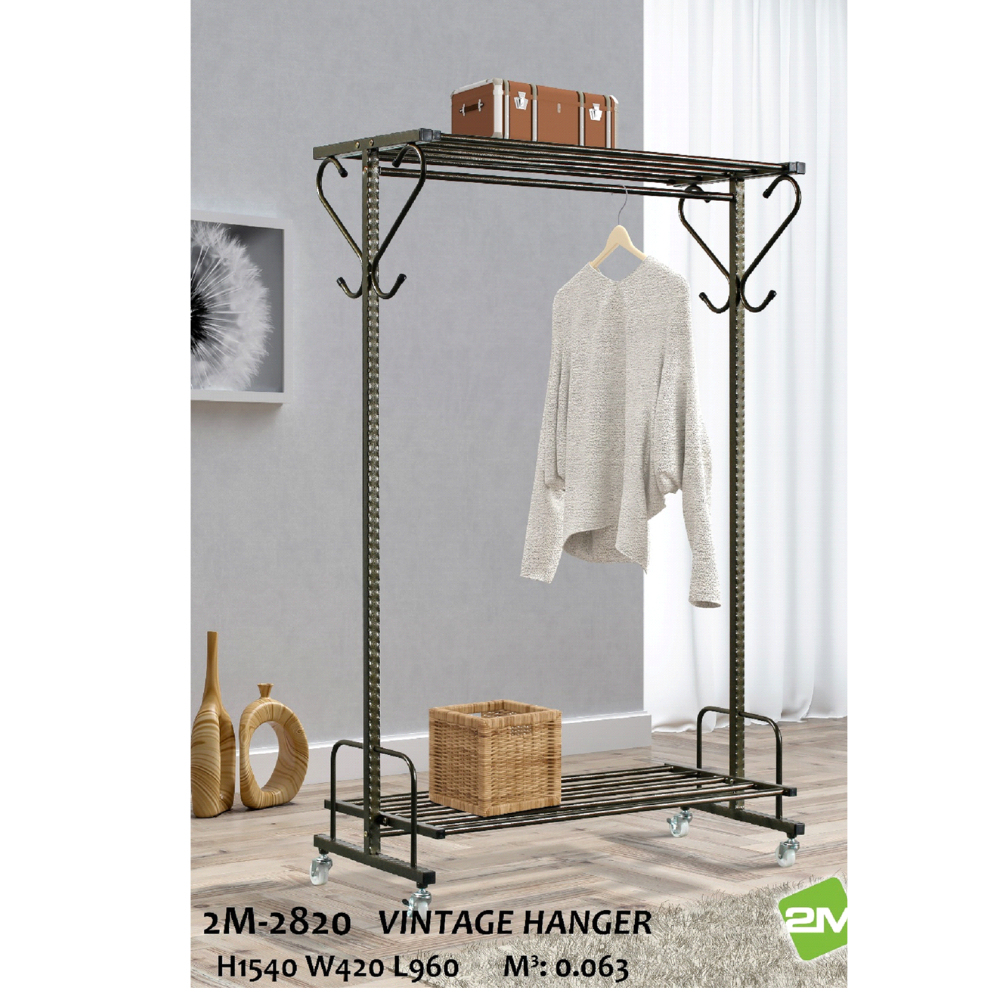 Vintage Hanger with Self top and bottom 2M-2820
