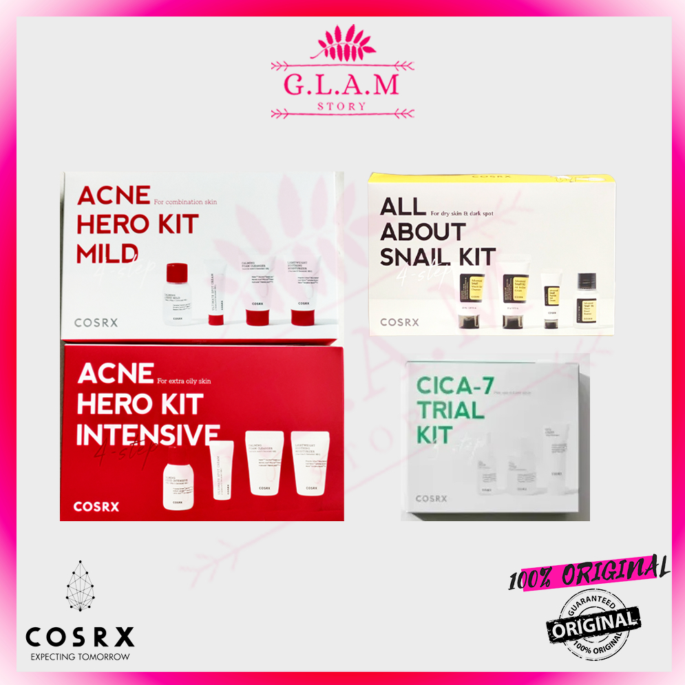 COSRX Acne Hero Kit Intensive / Mild / All About Snail 4 Step / Cica-7 Relief / Honey Glow Travel Kit [GLAM]