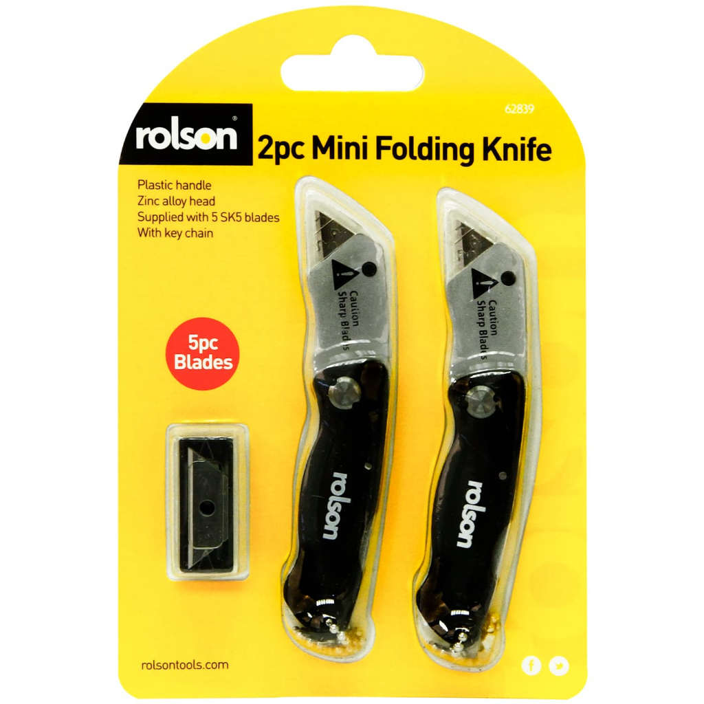 Rolson Mini Folding Knife - 2 Pcs