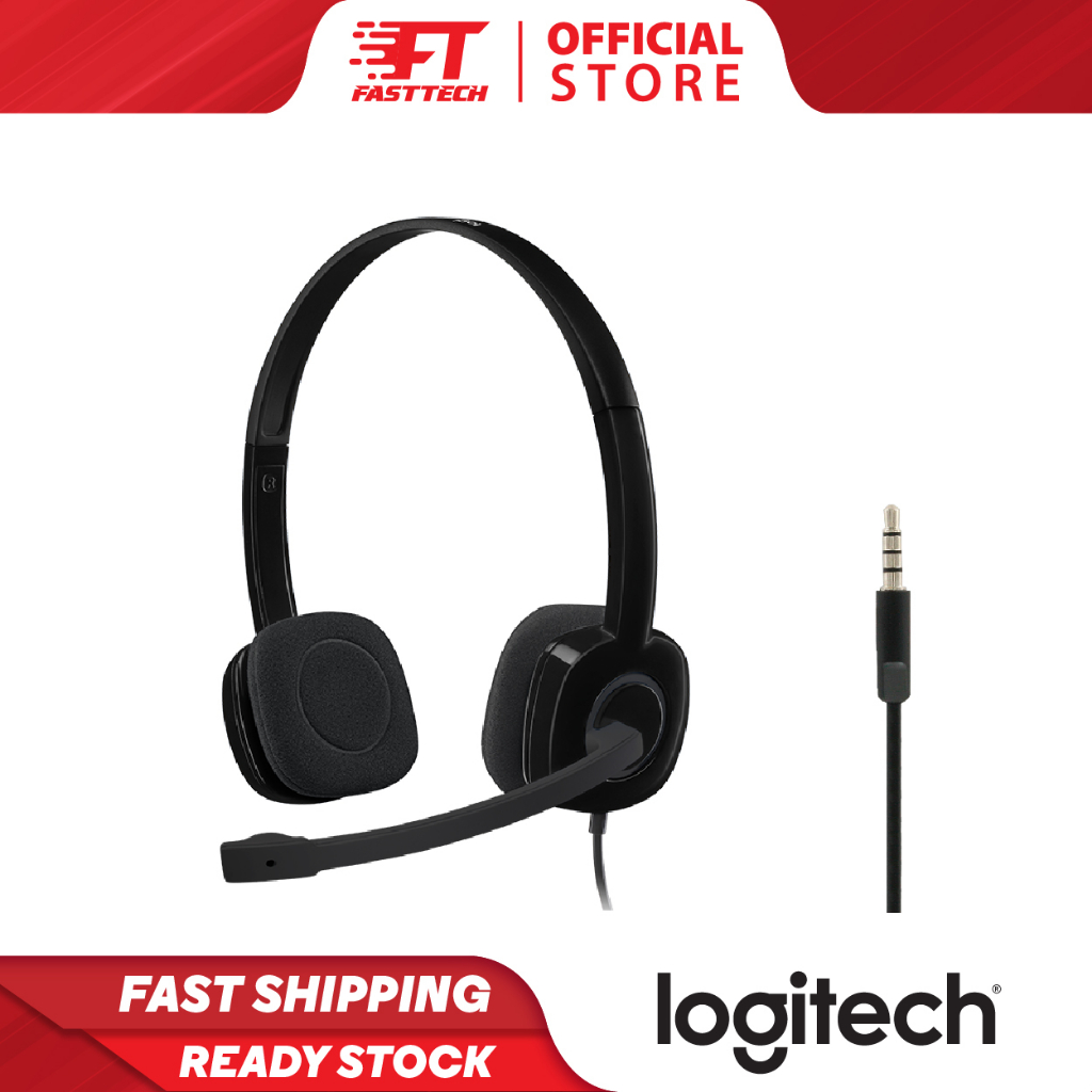 LOGITECH H151 Wired Headset with In-line Controls & Stereo Sound for Multi-device PC/Laptop/Desktop