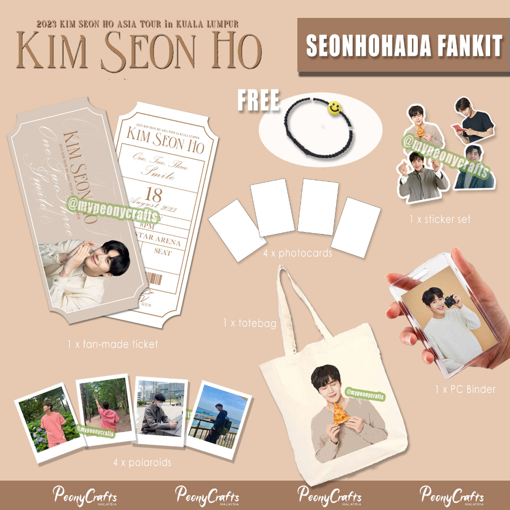 [KDRAMA] Kim Seonho fan meet seonho fan merch photocard fankit ticket totebag