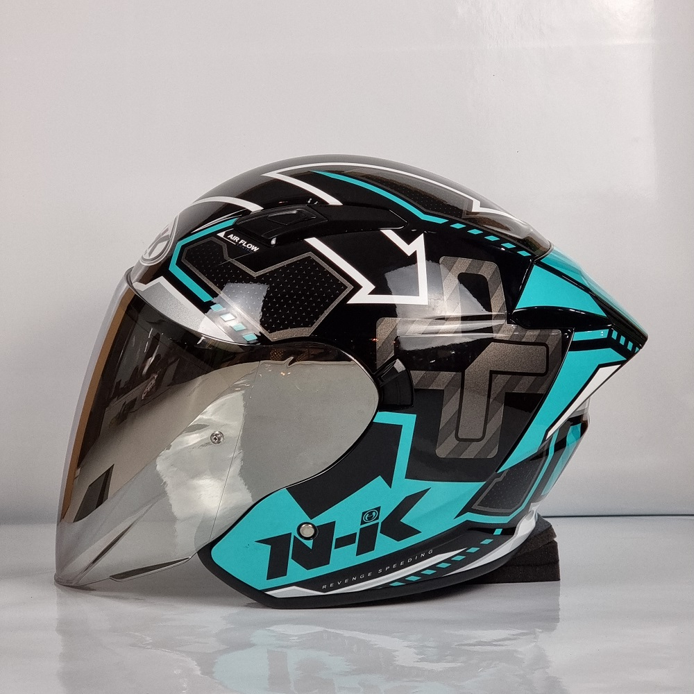 NHK Helmet S1GP Revenge Speed (Black/Tosca Glossy)