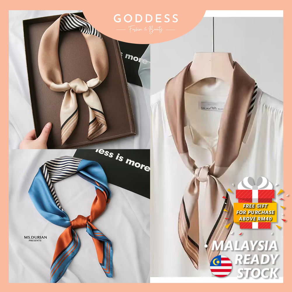 GODDESS Retro women silk scarf Luxury women silk scarf Simple and elegant scarves