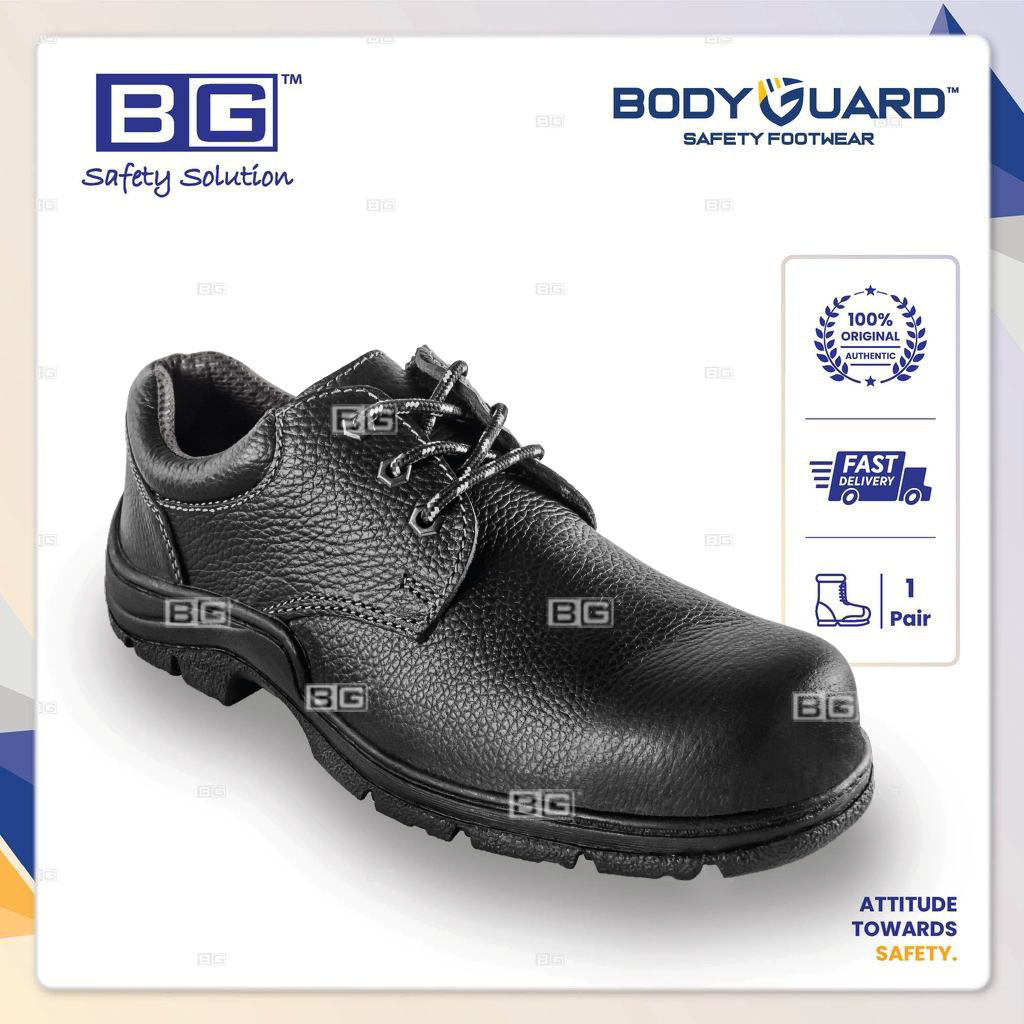 (1 Pair) BODYGUARD BG301 Low Cut Safety Shoes / Foot Protection / Steel Toe Cap / Nitrile Rubber /Sirim & DOSH Certified