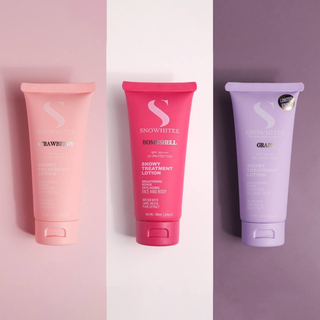 Lotion susu unta - snowy treatment lotion + free gift + COD Melaka