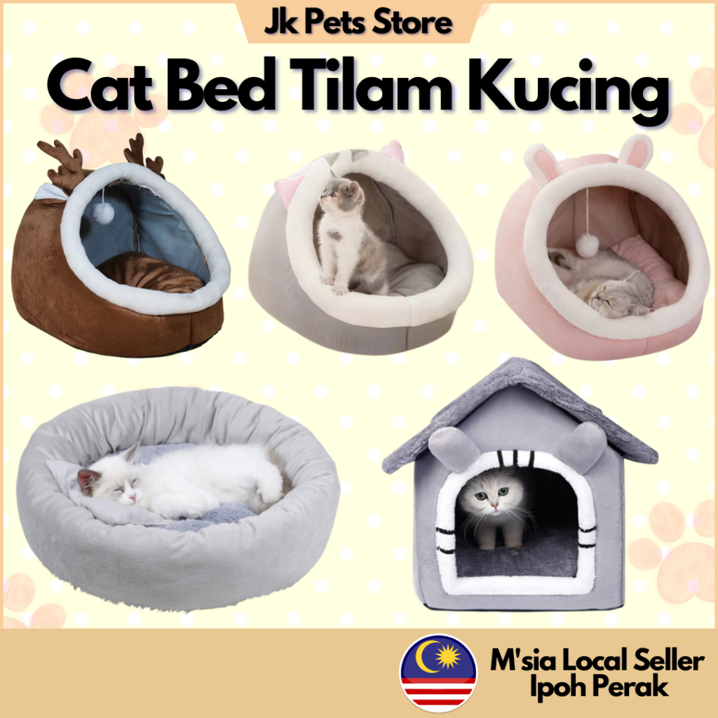 Cat Bed Tempat Tidur Kucing Bantal Kucing Tilam Kucing Cat House Rumah Kucing Katil Kucing Khemah Kucing 猫窝