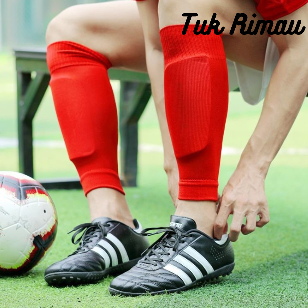 Leg Sleeve Football Long Sock Soccer Stokin Panjang Bola Sepak Calf High Ankle Protective Knee pad Sarung Kaki足球袜护腿袜