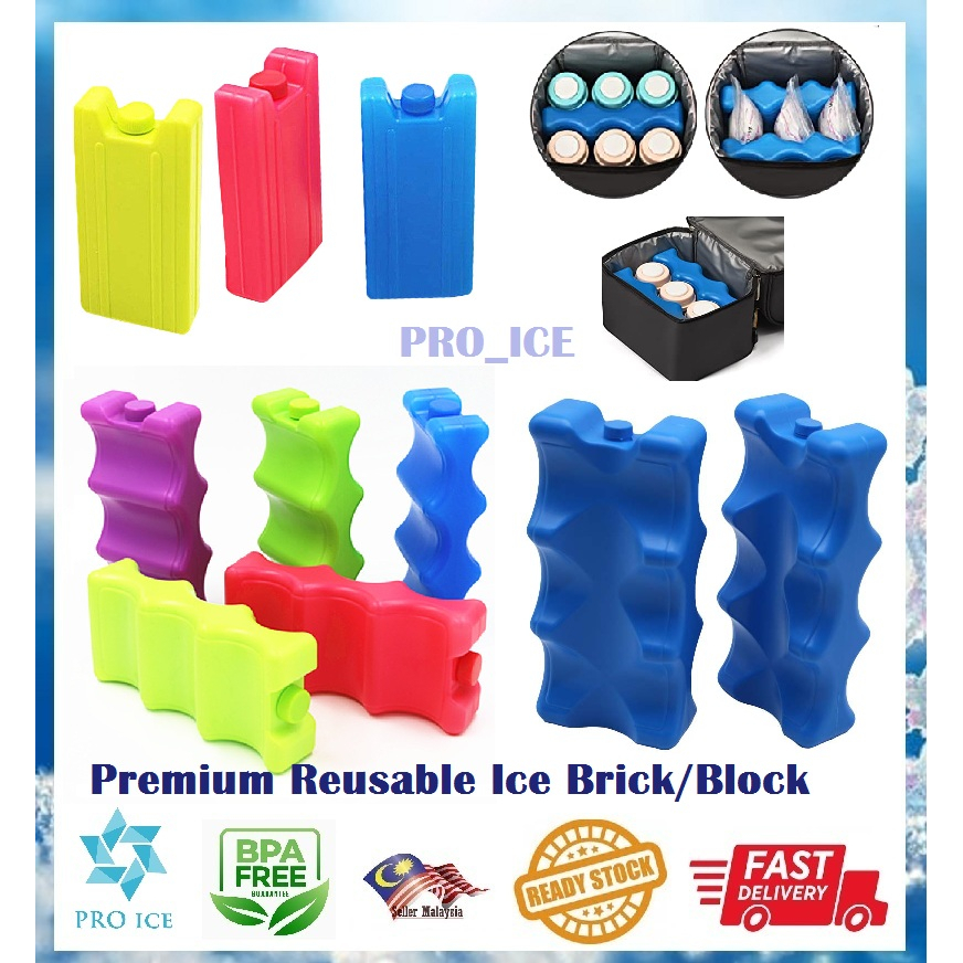 *PRO_ICE* Reusable Ice Brick Ice Block Ice Pack Special for Cooler Milk Storage Cooler Bag Breastmilk Storage Ice Brick