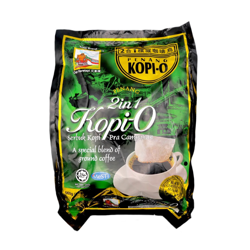 Cap Keretapi Penang Train Brand 2 in 1 Kopi-O 槟城火车标2合1咖啡乌 (18’s x 25g)