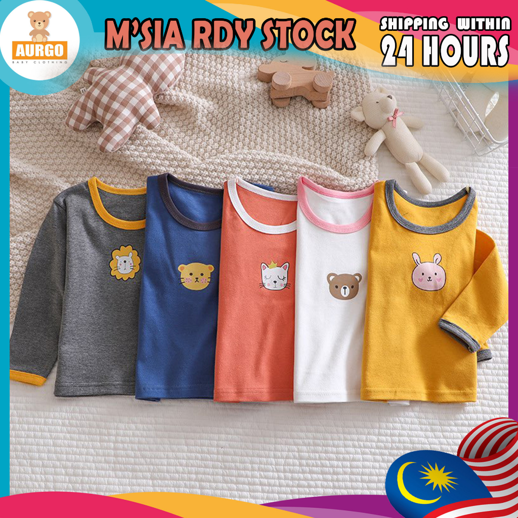 Baju Baby Lengan Panjang(Cotton) Newborn(0-6Mths)