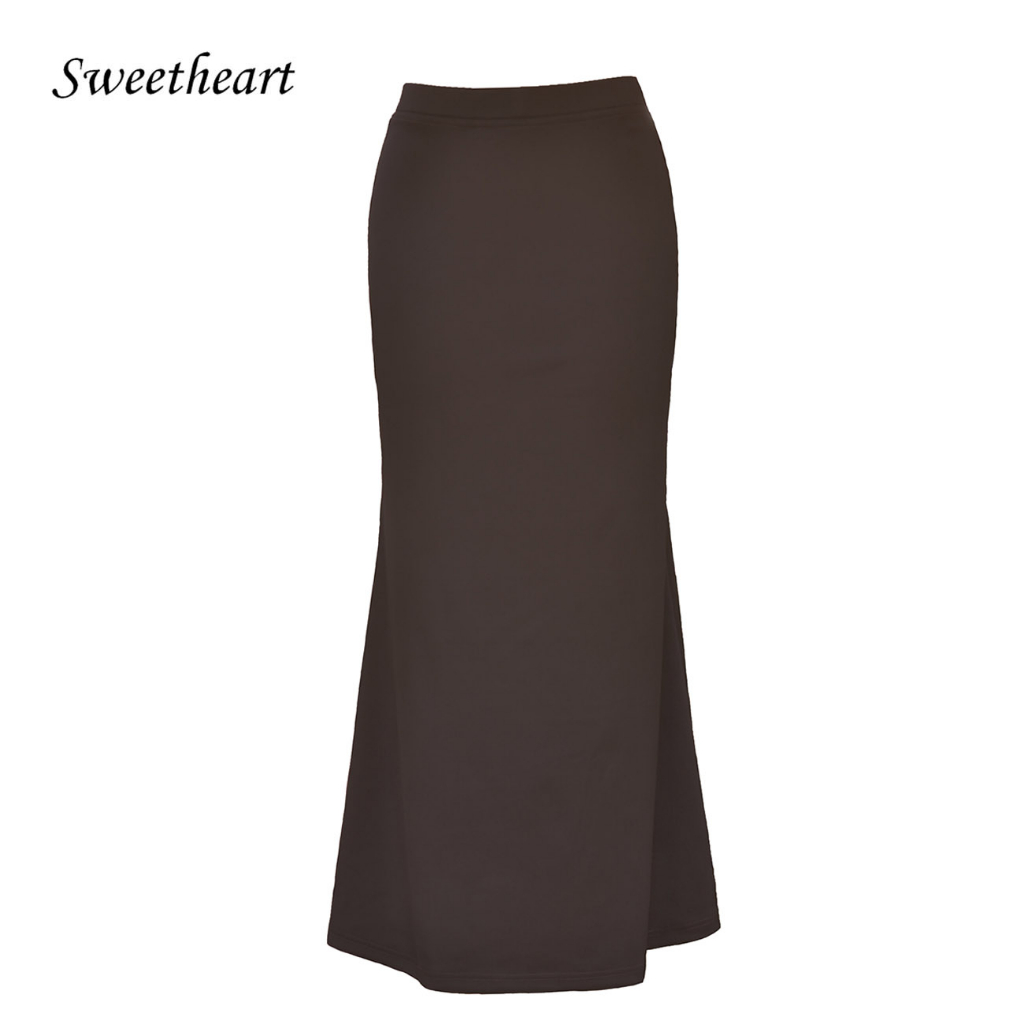 Plain Stretch Fishtail Skirt Duyung Labuh Muslimah Size S - 3XL