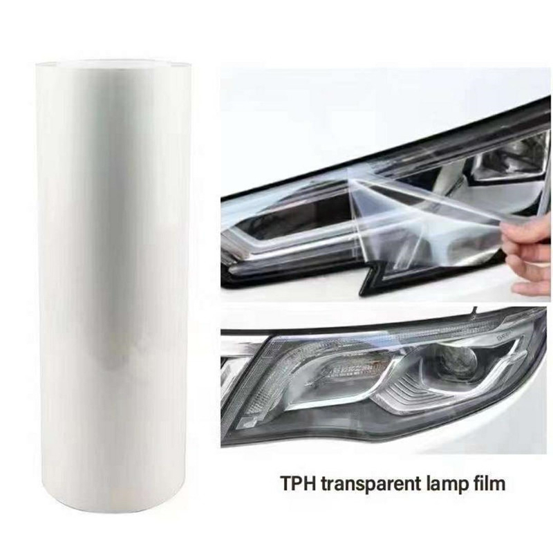 Car Tint 30cm x 30cm color (Transparent) 6.5 Mil TPH / PPF Headlight lamp/ Taillight lamp / Fog light Sticker