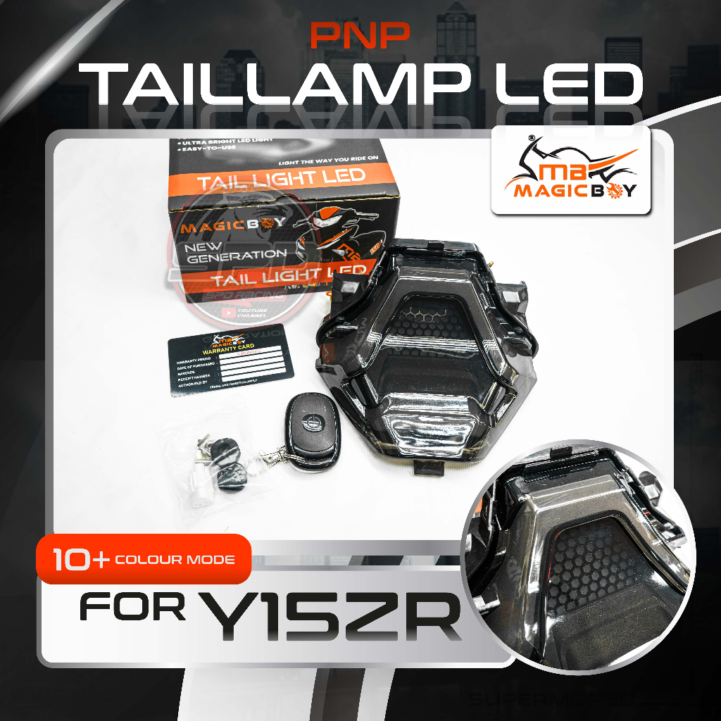 Tail lamp LED (PNP) 10+ colour mode Magic Boy for Y15ZR