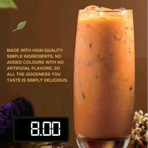 THAI MILK TEA 泰式奶茶 TEA THAILAND ( ready to drink beverage ) M THAI TEA BRAND