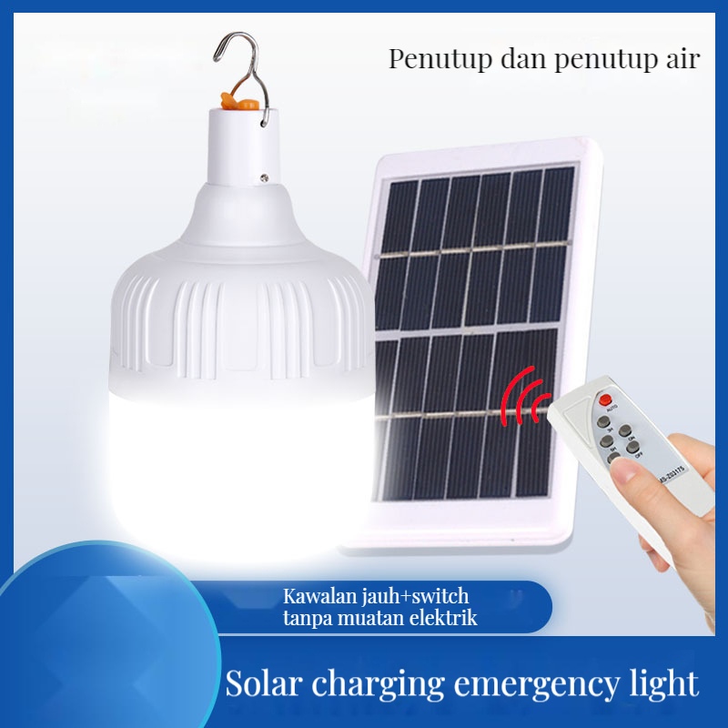 (Penghantaran tempatan) 0 bayaran elektrik dengan lampu kawalan jauh pengecas suria lampu kecemasan lampu luar mengecas lampu halaman pelbagai fungsi pemadaman voltan rendah mentol pasar malam