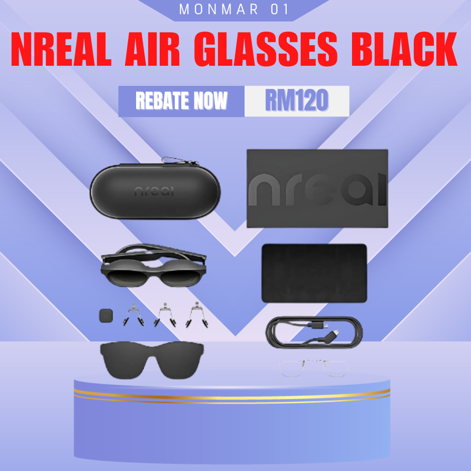 Nreal Air Glasses Black AR VR Gaasses Smart Glasses 2022+adaptor(HDMI)