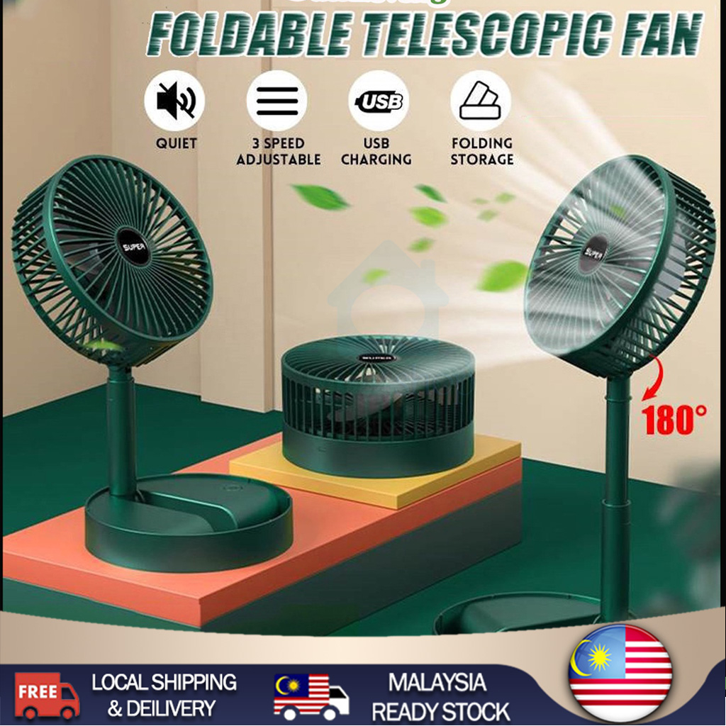 【Ready Stock】Portable Mini Fan Kipas Small Cooling Handy Desk Home Office Table Battery USB Rechargeable 小風扇