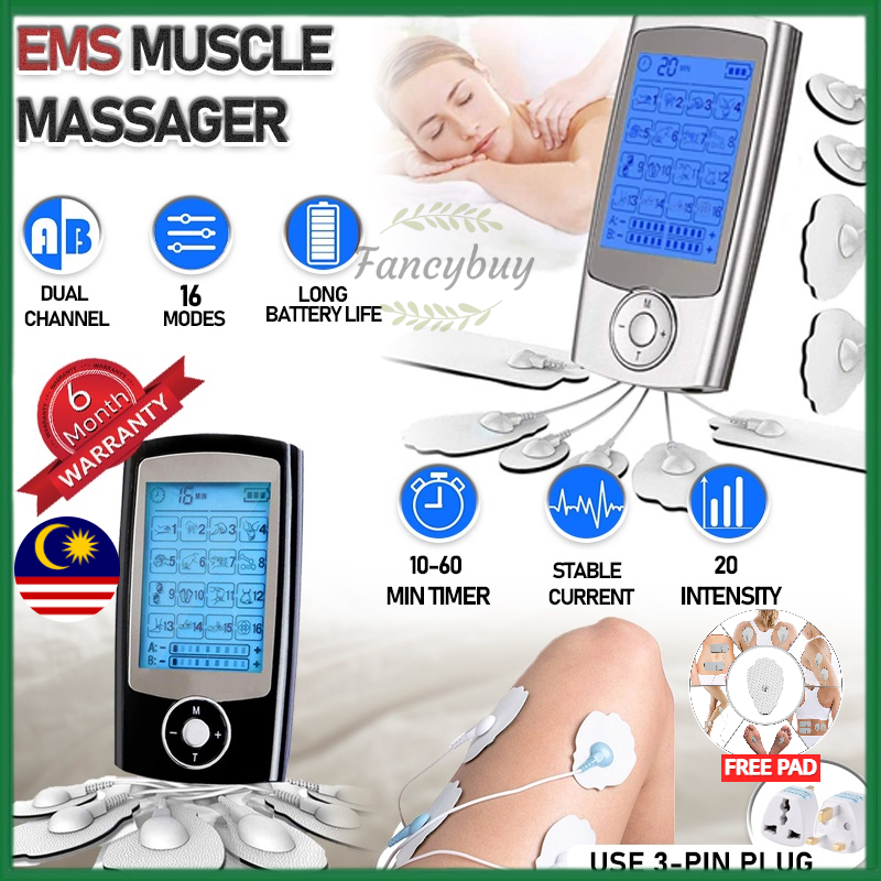 SALE🔥 Electric Tens EMS Muscle Stimulator Therapy Tens Massager Machine Muscle Slimming Massager 3 in 1 Home Use 按摩