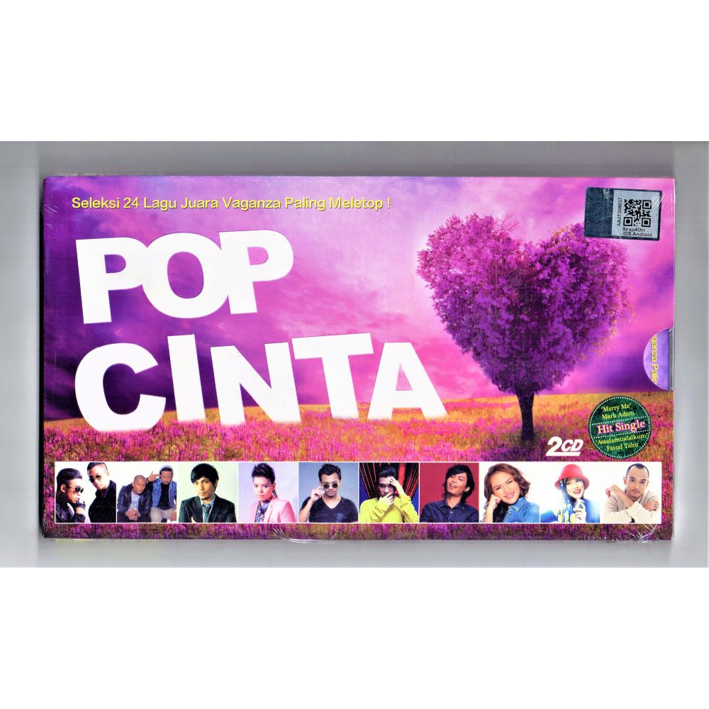 Pop Cinta - Seleksi 24 Lagu Juara Vaganza Paling Meletop ! ( 2 CD )[Mark Adam Faizal Tahir Awi Rafael Hazama Aziz Harun]