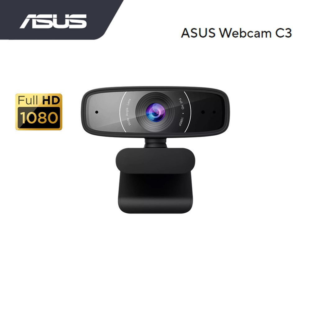 Asus Webcam C3 (Sharp and Smooth FHD Streaming, USB camera with 1080p)