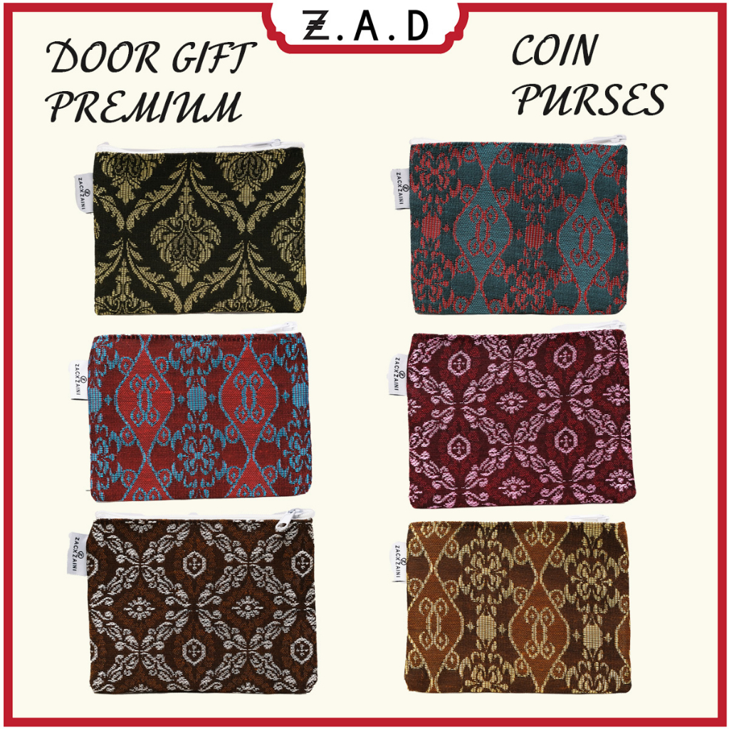 Coin Bag Songket Door Gift Premium Souvenir Cenderahati Songket Series Tourism Malaysia SKT