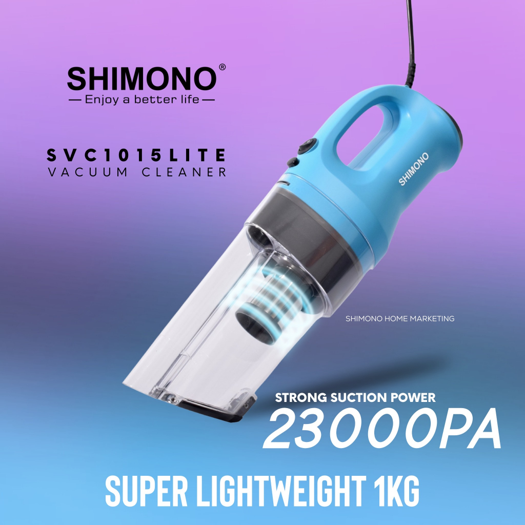 New SHIMONO HOME SVC1015 LITE VACUUM CLEANER /ANTI DUST MITE VACUUM /POWERFULL STRONG /OFFER NOW 吸力超强除螨吸尘机