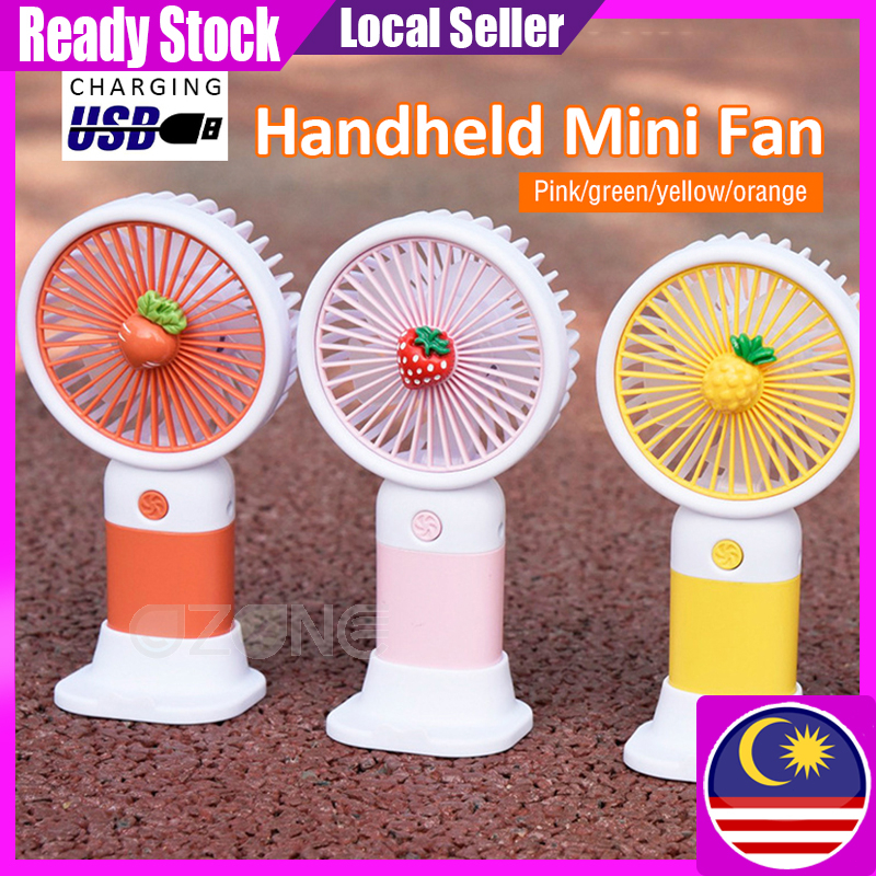 Portable Mini Fan Cute Hand Table Clip Fan USB Charge Battery Desk Cooling Fan Kipas Tangan Bateri 風扇便携式小风扇