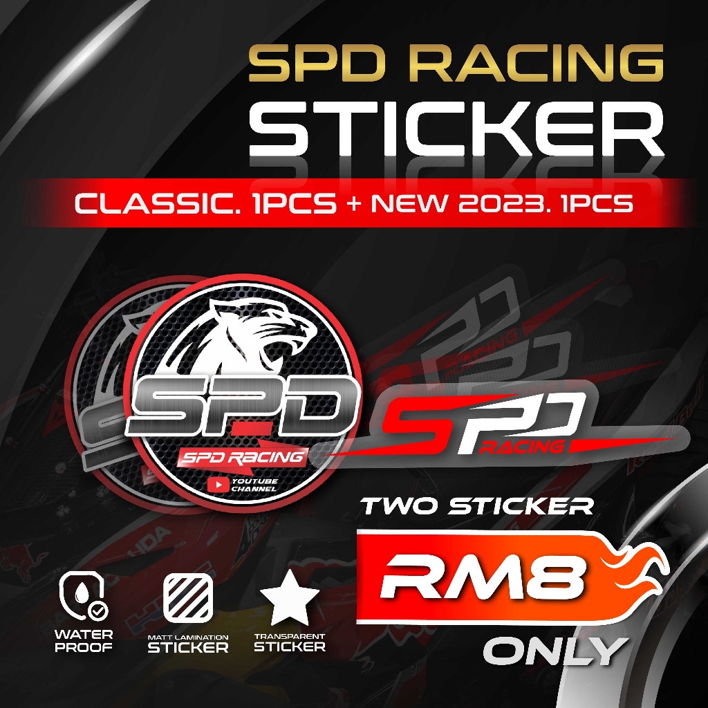 SPD Racing Sticker (Classic.1Pcs/ New 2023.1 Pcs)