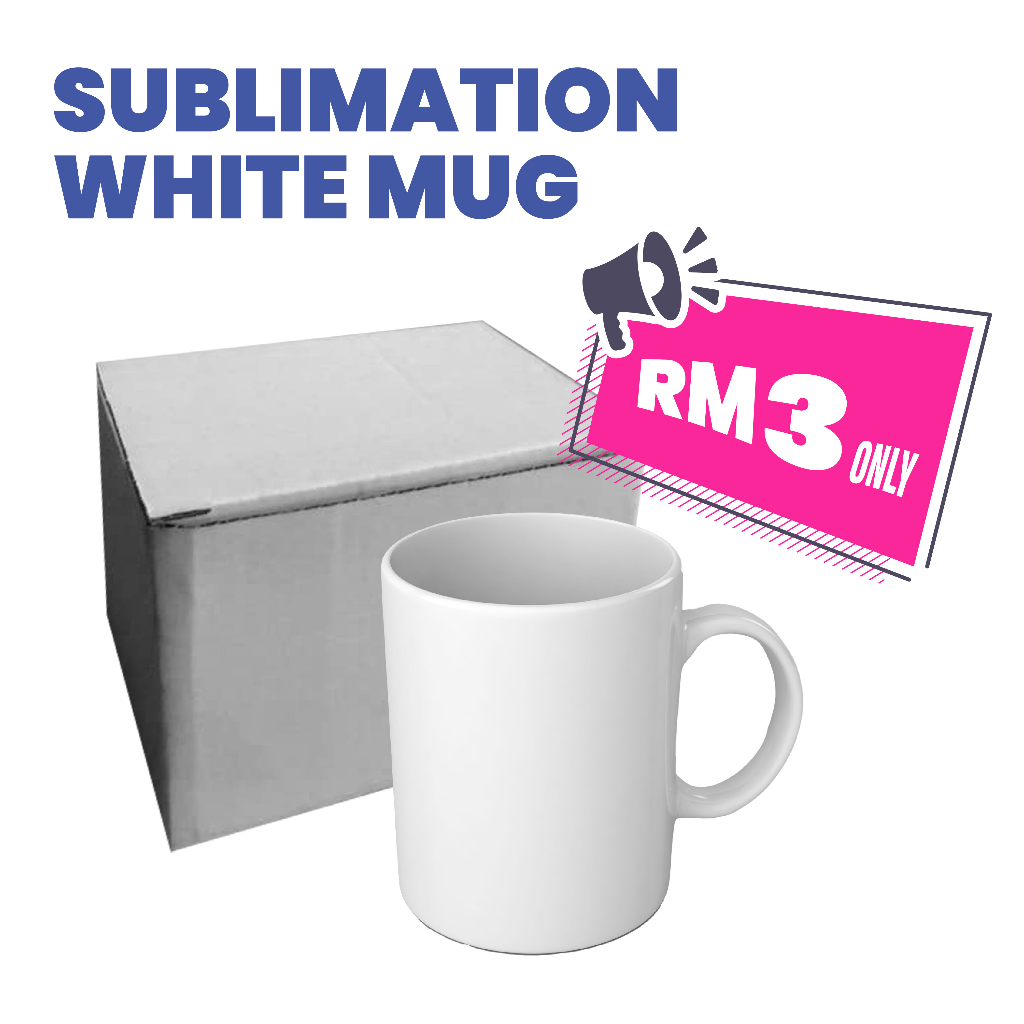 1 KOTAK SUBLIMATION MUG ( taruh kuantiti 1 = 1 kotak )