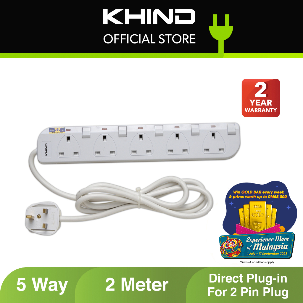 [East Malaysia] Khind Trailing Socket LN8135W (Sabah Customer Enjoy Cheaper Shipping)