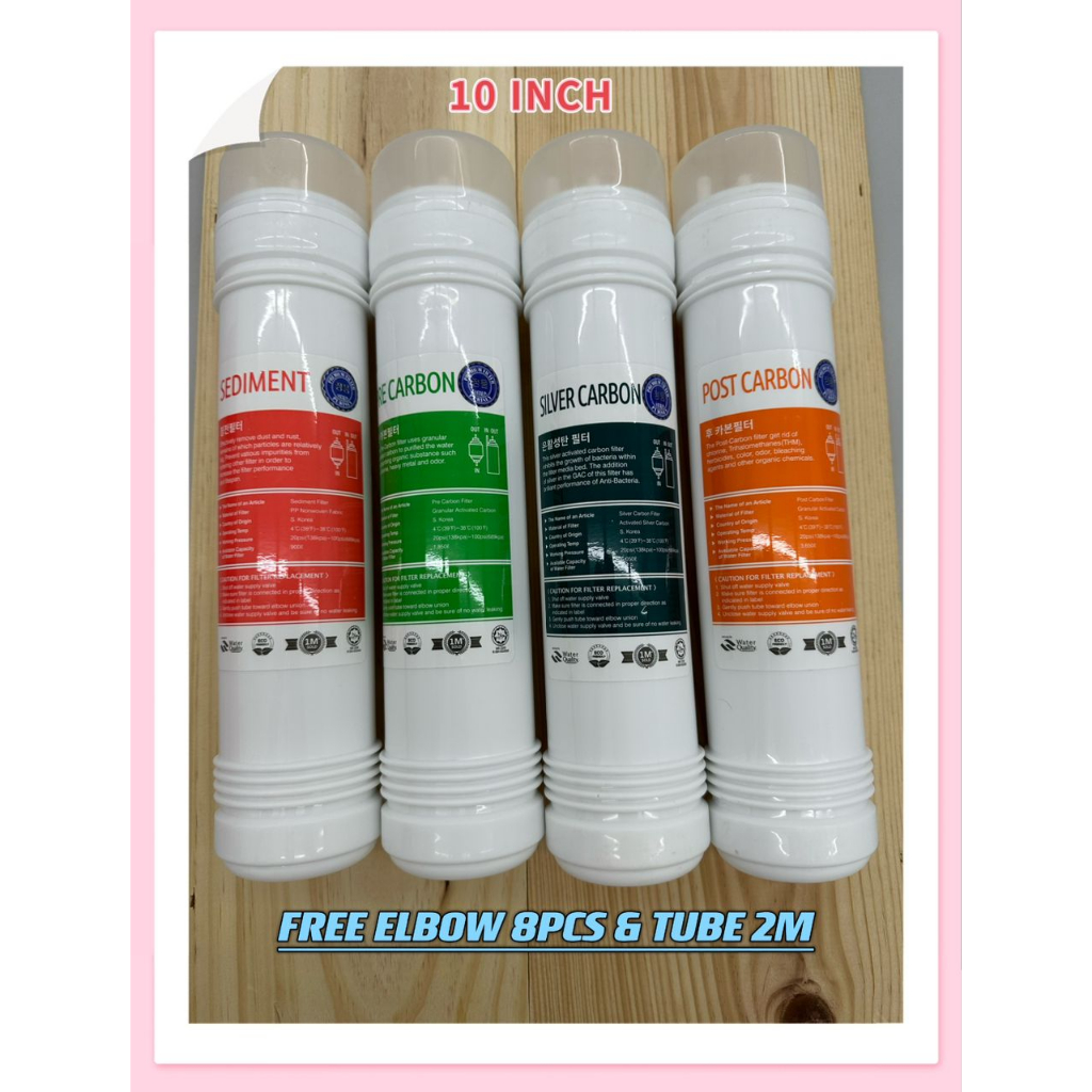 Water Filter Halal U Type 10”8''6'' Sediment/Pre-Carbon/Silver Carbon/Post Carbon Replacement Water Dispenser