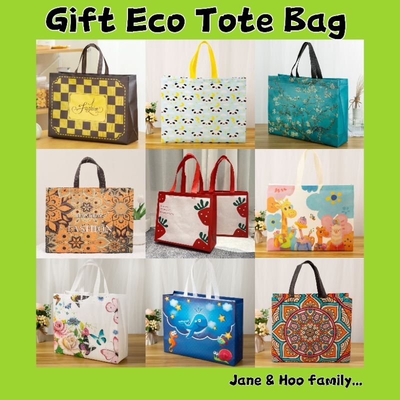 ❤24HR发货❤ Fashion Eco-friendly Tote Bag Laminated Non-woven Fabric Tote Bag Waterproof 时尚环保袋 覆膜无纺布 防水