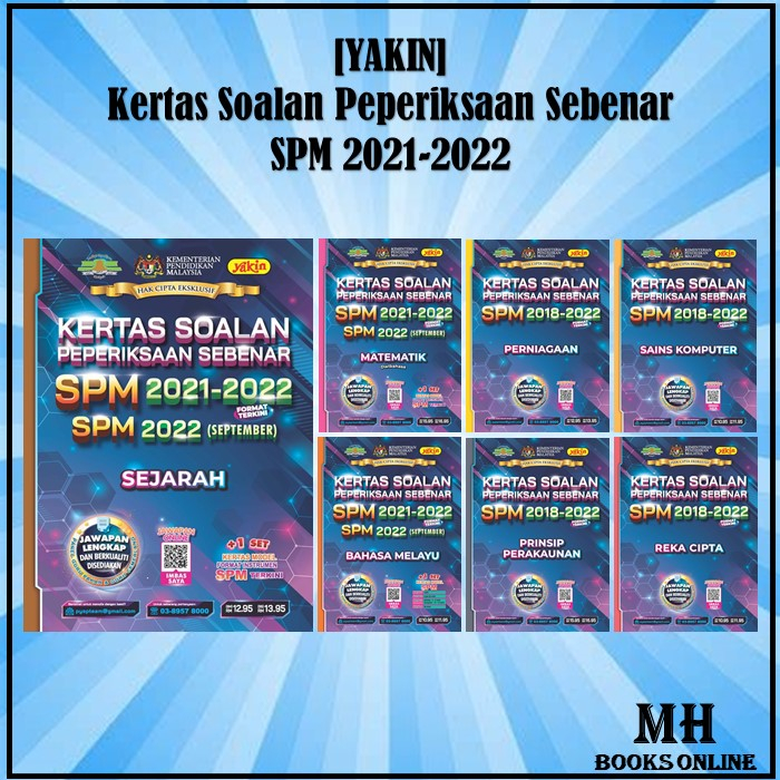 [MH] YAKIN - Edisi 2023 (Ready Stock) Past Year SPM 2021-2022 Kertas Soalan Peperiksaan Sebenar SPM 2023