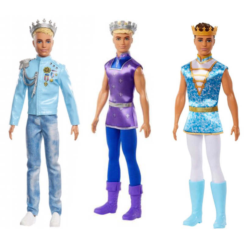 Barbie Ken Royal Prince Charming Doll original Mattel Princess adventure Dreamtopia blonde brown hair blond boy crown