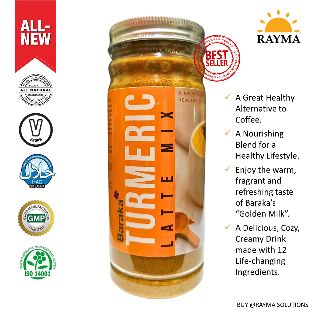 [NEW!] BARAKA Turmeric Latte Mix, Sri Lanka, 240g