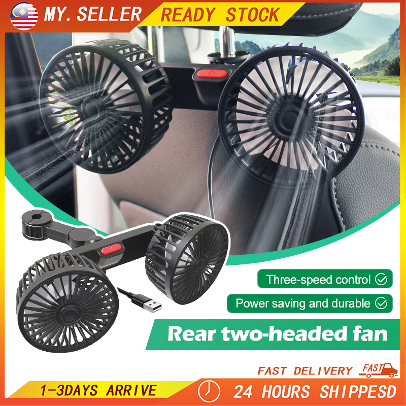 360° Degree Usb Fan Car Fan Air Cooler Fan Kipas Mini Kereta Usb 12v 24v Fan Kipas Dalam Kereta Kipas USB Mini Fan汽車風扇