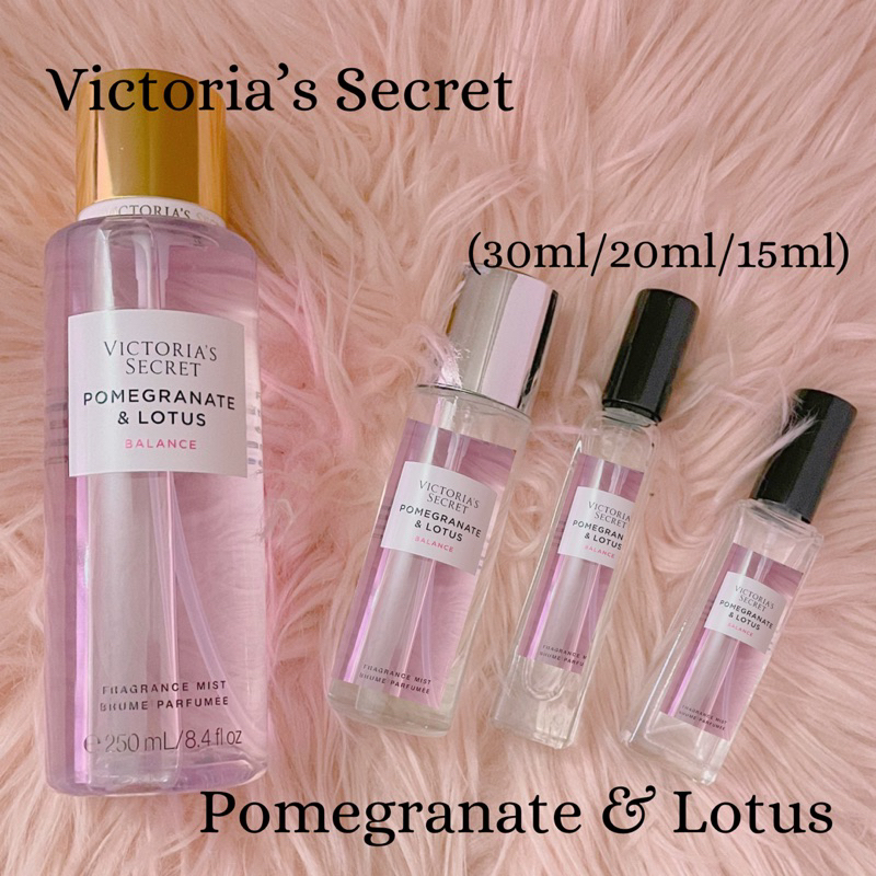 Original Victoria’s Secret Natural Beauty Pomegranate & Lotus Fragrance Mist [Decant] (30ml/20ml/15ml)  / Travel Size