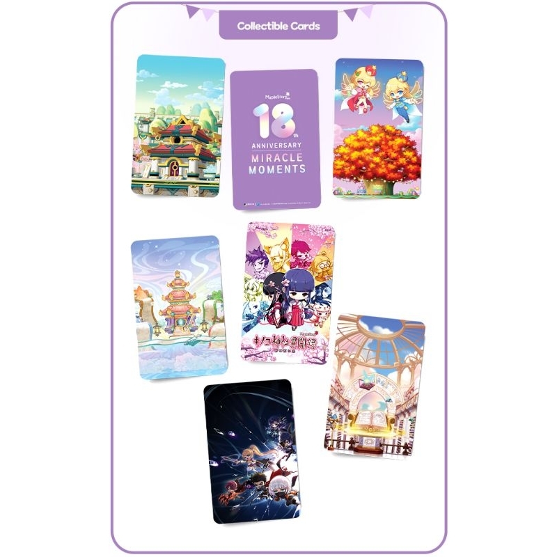 MapleStory 18th Anniversary Merchandise Collection Items