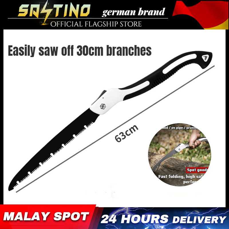 Pruning Saw Hand Saw 630MM（Malay Spot）Mini Lipat Saw Pokok Potong Branch Pruning Gergaji Kayu Tangan Tree Trimmers