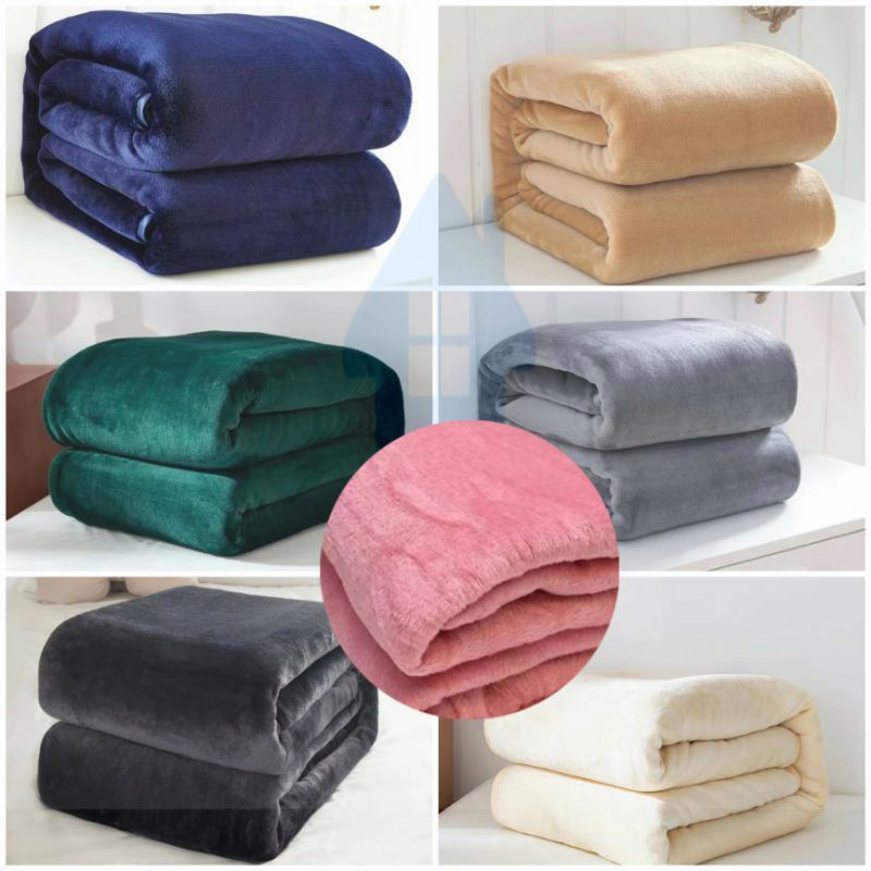 READY STOCK Blanket Selimut Baldu Gebu Queen Comforter Comfy Sofa Blanket Size Microfibre 180cm x 200cm 超暖被单被子毯子毛毯